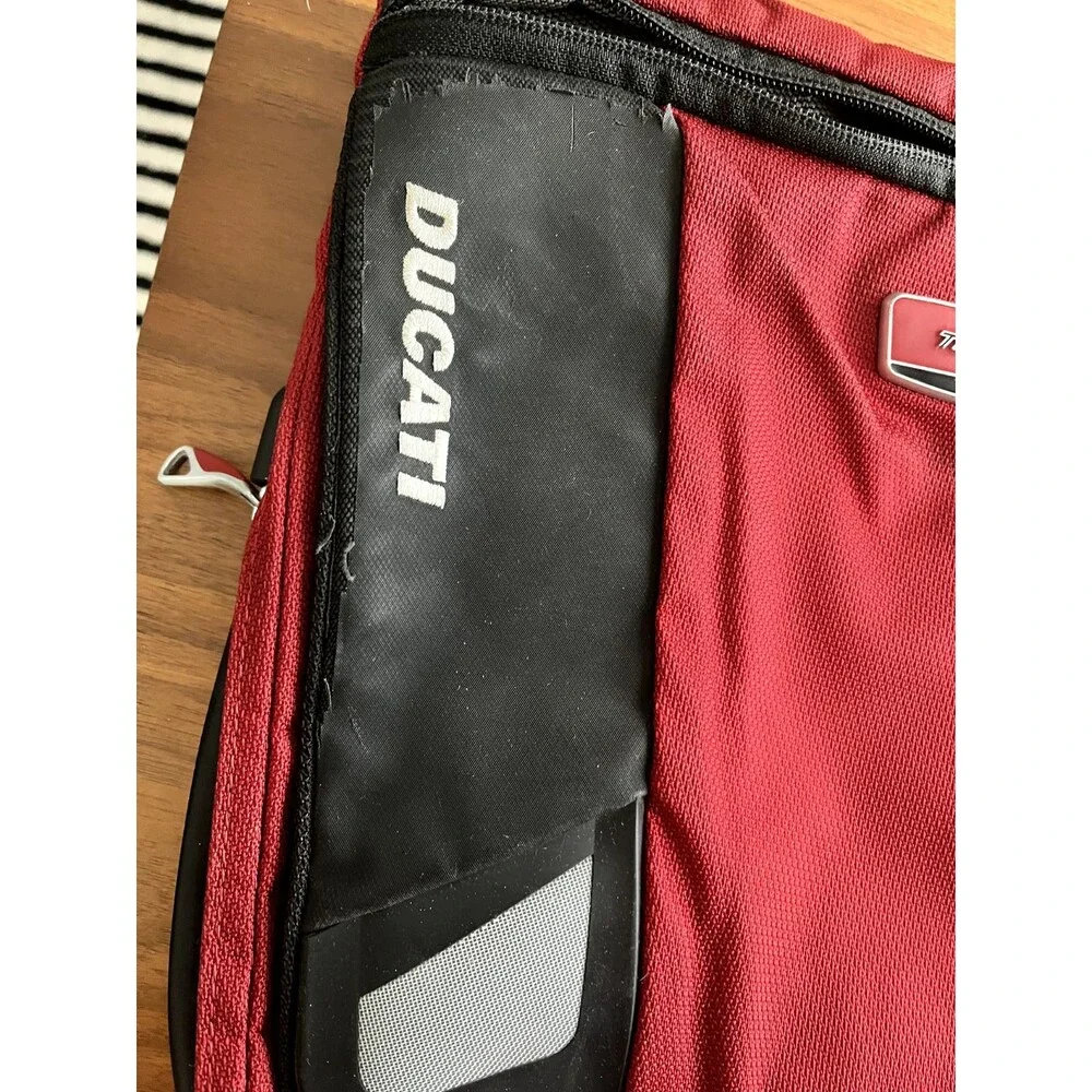 TUMI Ducati Shoulder Messenger Bag Red Crossbody
